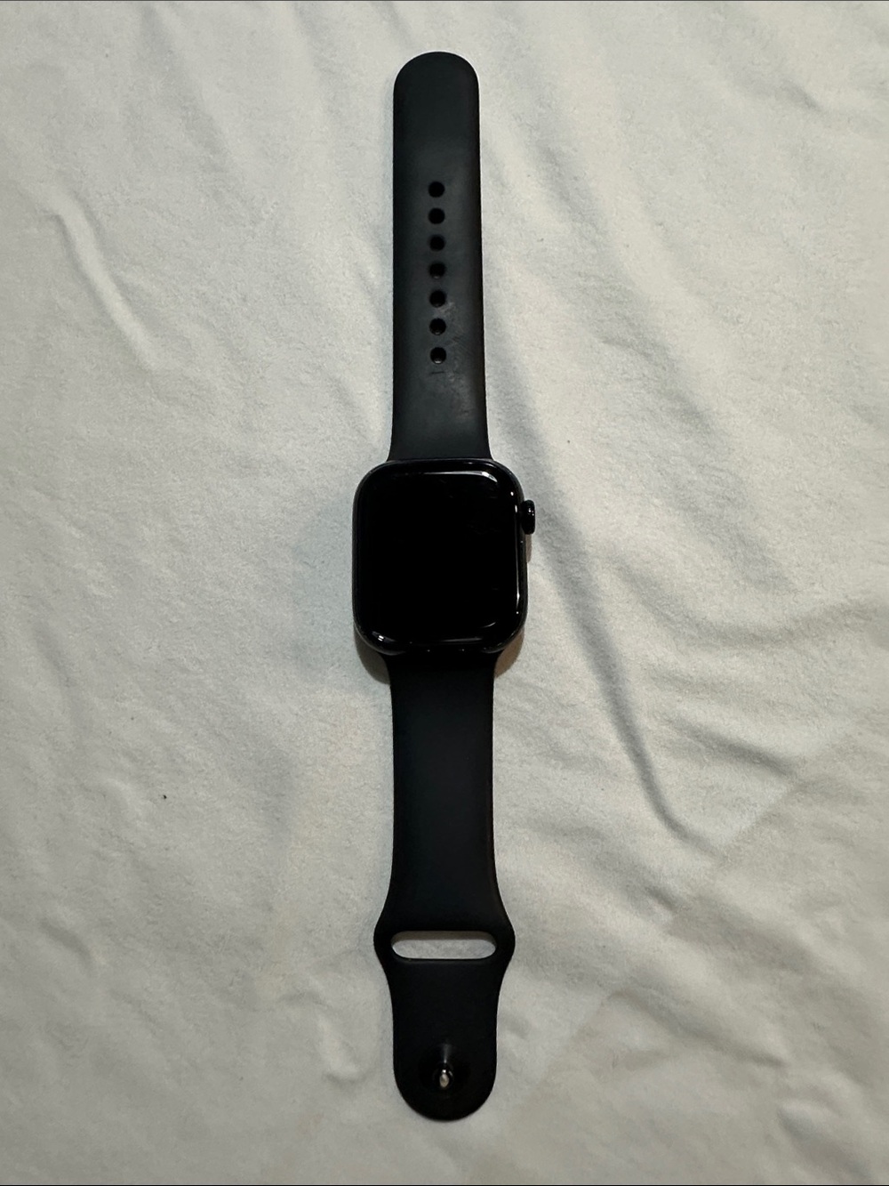 Black Smartwatch with Silicone Band - Unbranded